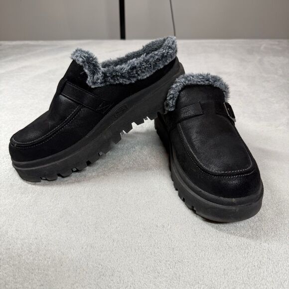 Skechers Shoes - Skechers Women’s Shindigs Forever Reel Mules Women’s 8.5 Black‎ Faux Fur